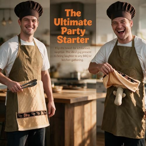 Funny Prank Apron for Men with Hidden Surprise - Image 3