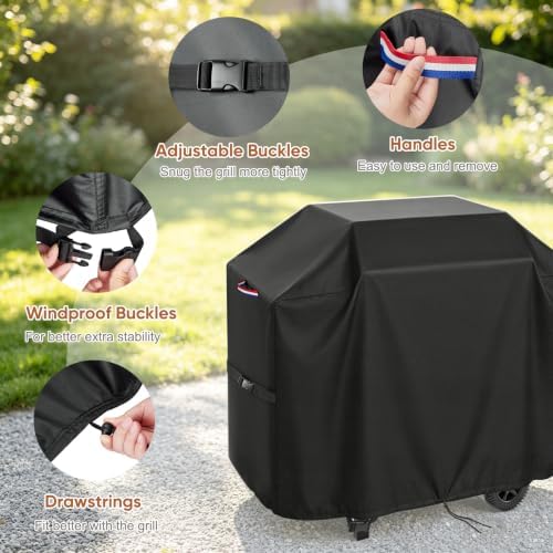 Grill Cover for HAPPYGRILL Charcoal Grill - Image 3