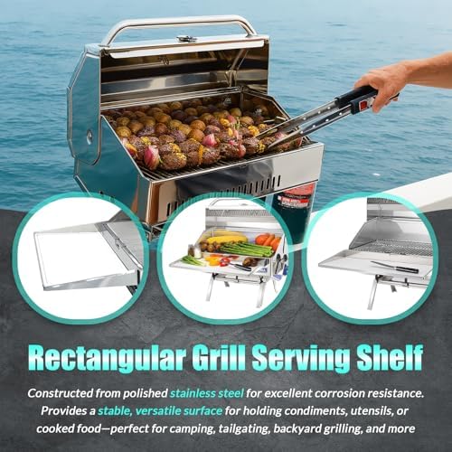A10-902 Rectangular Grill Serving Shelf - Image 5