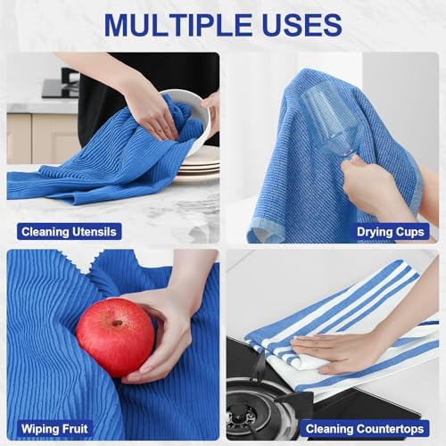 Homaxy Cotton 380 GSM Premium Kitchen Towels, 3 Pack - Image 4