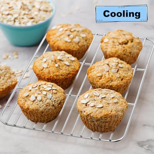 P&P CHEF 9.7" x 7.3" Cooling Baking Wire Racks Pack of 2 - Image 5
