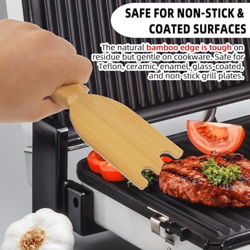 TonGass Bamboo Grill Scraper Cleaning Tool Fit - Image 5