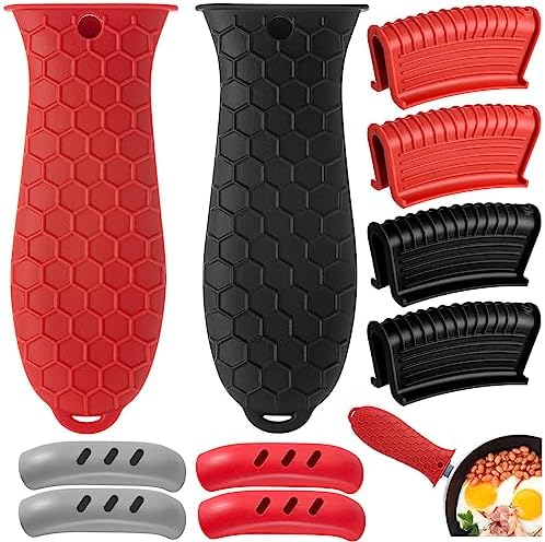 10Pcs Cast Iron Handle Cover, Silicone Pot Holders by WhistenFla