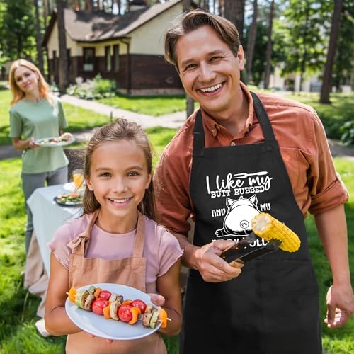 Grilling Aprons for Men, Cnavas Corss Back - Image 5
