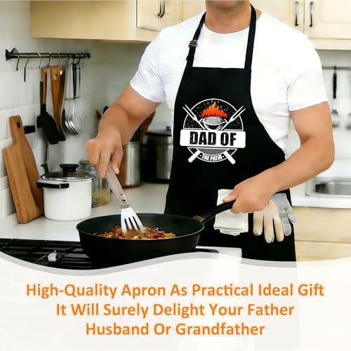 Funny Aprons For Men, Father's Fathers Day Kitchen Gifts For Dad Father Daddy - Image 6