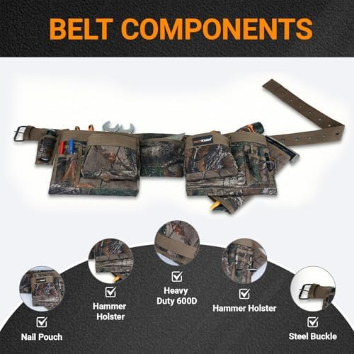 MELOTOUGH Camo Tool Belt with Pouches - Image 2