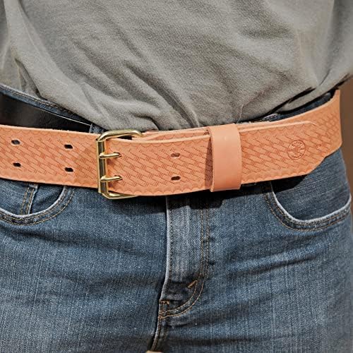Klein Tools Tool Belt, Heavy-Duty Leather Work Belt - Image 3