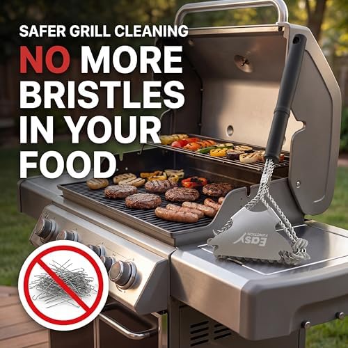 Grill Brush Bristle Free with Scraper - Image 3