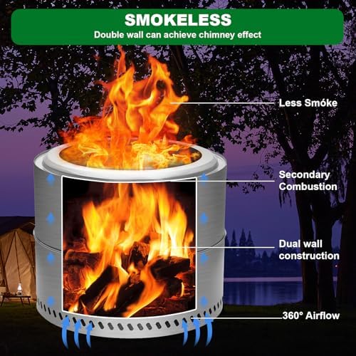 Nice C Smokeless Fire Pit, Portable Tabletop Fire Pit - Image 2