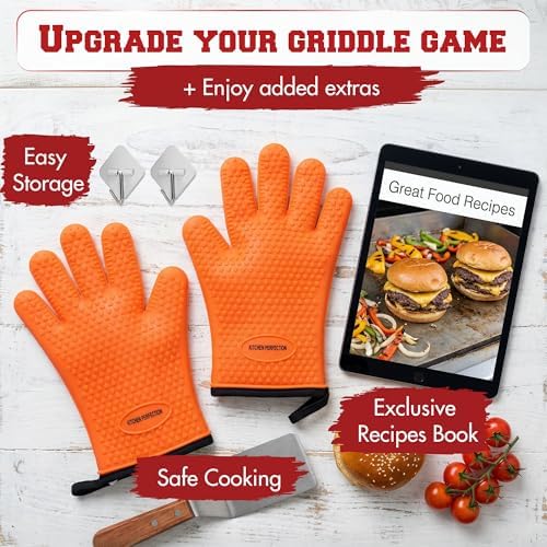 KITCHEN PERFECTION XL Silicone Griddle Gloves - Image 5