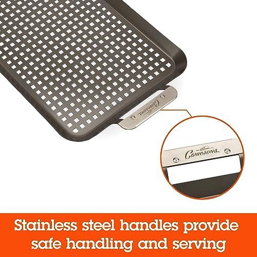 Camerons BBQ Grill Topper Non-Stick Grilling Pans, 2 Pack - Image 4