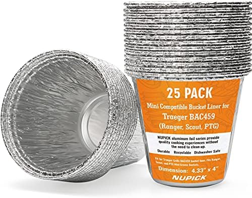 NUPICK 25 Pack Mini Grease Bucket Liner by CreateAmazingChoice