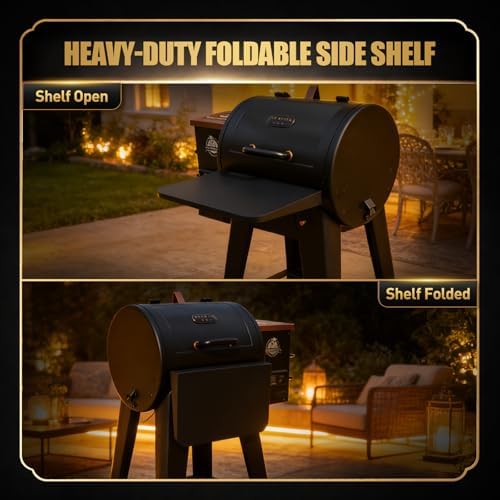QuliMetal Foldable Front Shelf for Pit Boss Lexington 500 - Image 4
