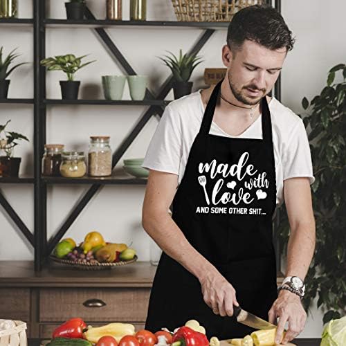 Funny Aprons for Women Men, Novelty Kitchen Cooking Apron - Image 4