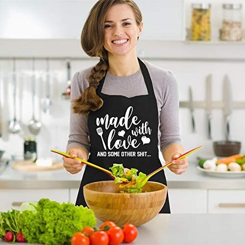 Funny Aprons for Women Men, Novelty Kitchen Cooking Apron - Image 3