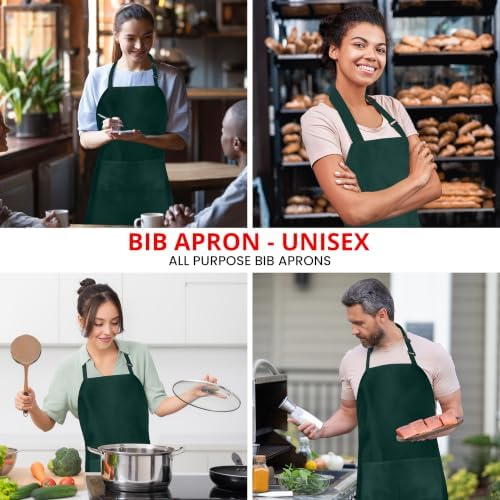 Utopia Kitchen Bib Aprons 2 Pack Adjustable - Image 5
