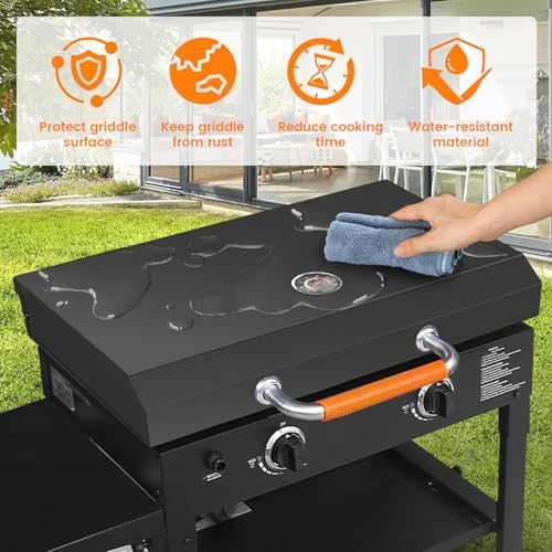 Hinged Lid for Blackstone 28 inch Griddle, Hood Hard Cover Hinged Lid - Image 3