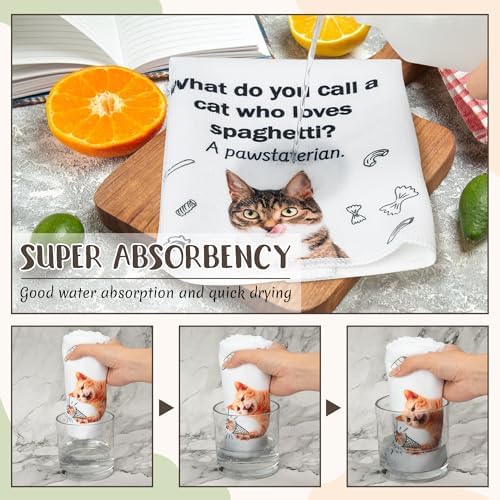 R HORSE 5Pcs Cats Kitchen Towels Set - Image 5