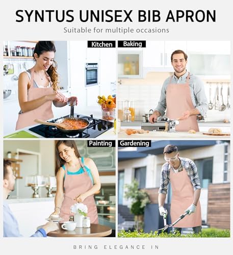 Syntus Apron for Men Women, Adjustable Cooking Kitchen Apron - Image 7