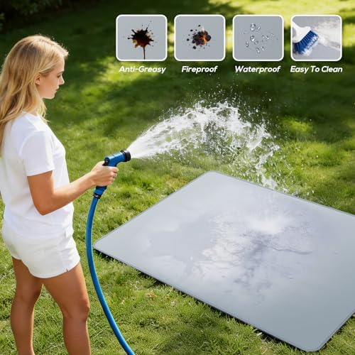 PAWBOSE 65x48 Inch Under Grill Mat - Image 4