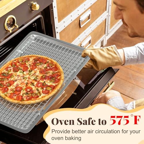 2 PCS Grid Wire Baking Cooling Racks - Image 5