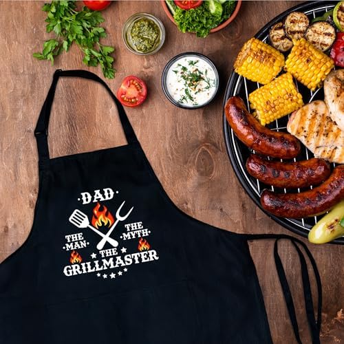 Funny Aprons For Men, Father's Fathers Day Kitchen Gifts For Dad Father Daddy - Image 4