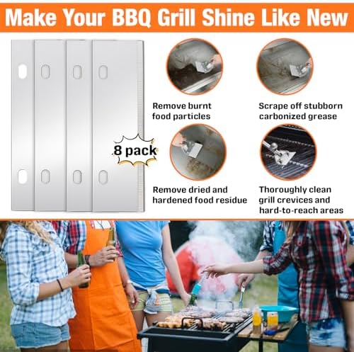 8-Pack 6" Grill Scraper Blades Replacement - Image 5