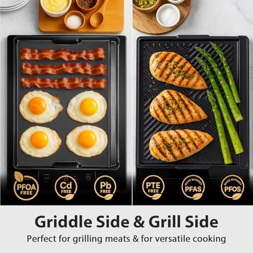 Utheer 16.3 x 13 Inch Cast Iron Aluminum Griddle - Image 5