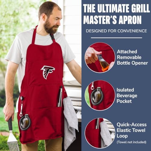 Team Sports America NFL Atlanta Falcons Grill Chef Aprons - Image 5