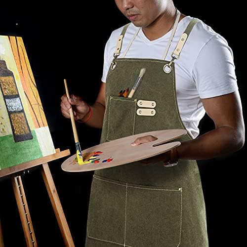 Hongsome Cotton Canvas Cross Back Apron - Image 2