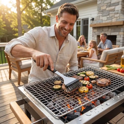 24 PCS 12 "x 8" Disposable Grill Rack Grids, BBQ Roasting Rack - Image 6