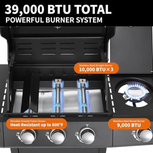 3 Burner Gas Griddle & Grill Combo - Image 6