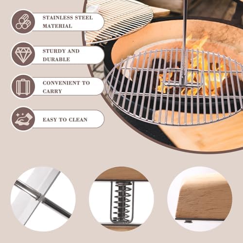BBQ Grate Lifter Gripper for Big Green Egg Kamado Primo Grill Accessories Cast - Image 5