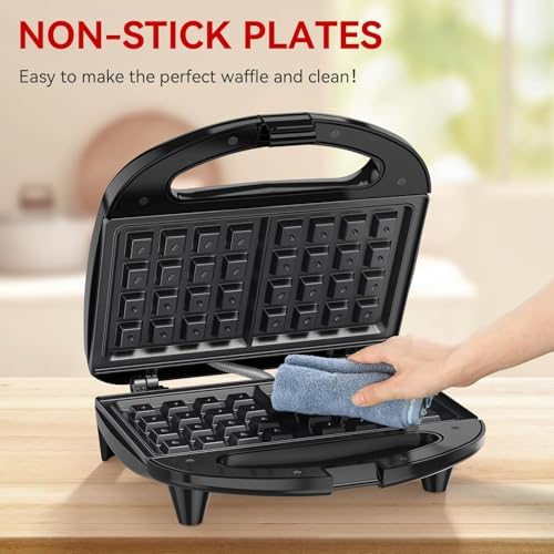 OSTBA Waffle Maker, 2-Slice Belgian Waffle Iron - Image 3