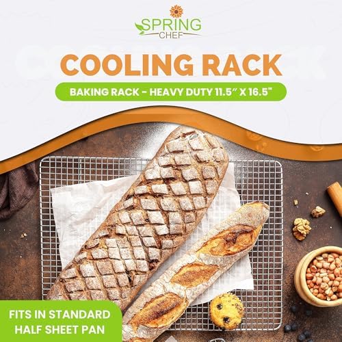 Spring Chef 11.5" x 16.5" Stainless Steel Cooling Rack - Image 2