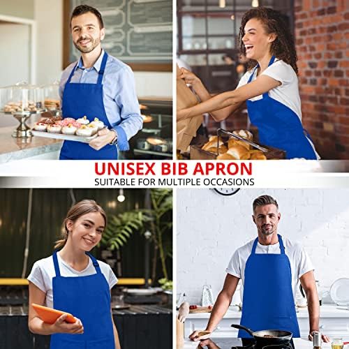 Utopia Kitchen Bib Aprons 2 Pack Adjustable - Image 2