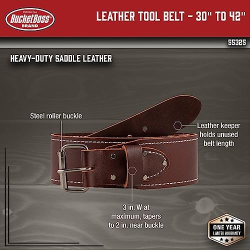 Bucket Boss Leather Tool Belt - Image 2
