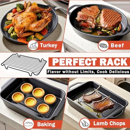 Roasting Rack, Heavy Duty Turkey Rack - Image 6