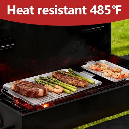 Grill Pan Set of 2, Grill Topper - Image 6