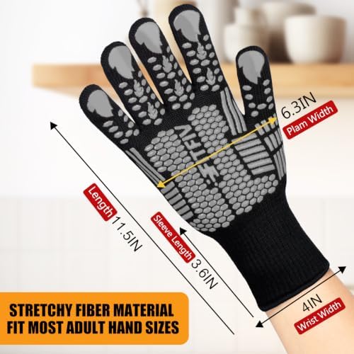 BBQ Gloves, 1472°F Heat Resistant - Image 2