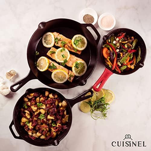 Cuisinel Cast Iron Skillet Set - Image 5