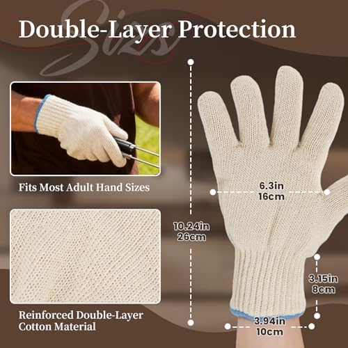 Heat Resistant Oven Gloves, Ove Glove BBQ Gloves Heat Resistant Cooking Oven - Image 2