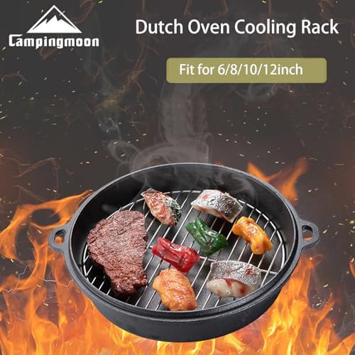 Campingmoon 12 Inch Round Cooling Rack, 304 Stainless Steel - Image 2