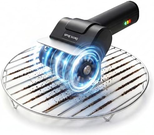 Electric Grill Brush for Outdoor Grill, 800 RPM Electric Grill Cleaner by KOENN
