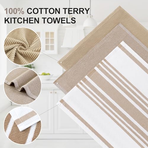 Homaxy Cotton 380 GSM Premium Kitchen Towels, 12 Pack - Image 2
