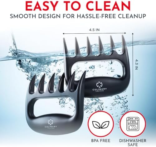 Meat Shredder Claws – Bear Claws Meat Shredder, Dishwasher Safe BBQ Tool - Image 2