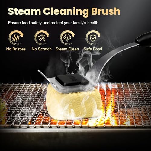 Grill Brush for Outdoor Grill + 5 Replaceable Pads - Image 2