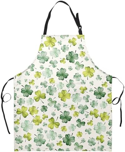 Shamrock Clover Apron St. Patrick's Day Aprons by Dacawin