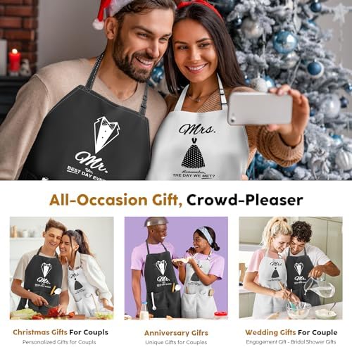 Mr & Mrs Apron Set - Image 6