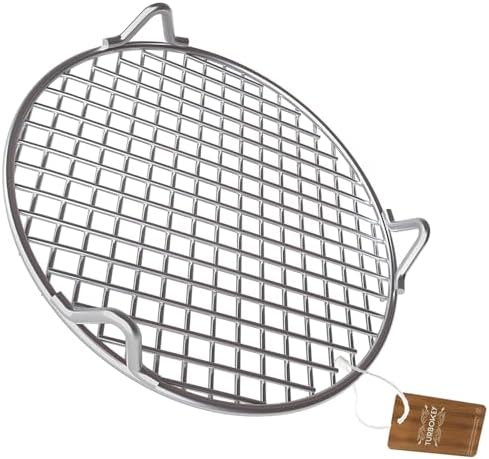 Round Steaming Rack with Legs Cooling and Baking Barbecue Rack Dia 8.9" 304 by Turbokey